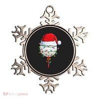 Golfing Christmas Pajama Funny Holiday Santa Hat Ornament thumb 0