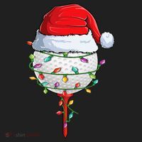 Golfing Christmas Pajama Funny Holiday Santa Hat Hat thumb 2
