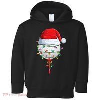 Golfing Christmas Pajama Funny Holiday Santa Hat Toddler Hoodie thumb 0