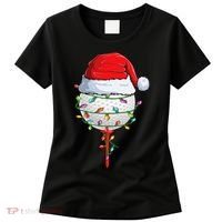 Golfing Christmas Pajama Funny Holiday Santa Hat Women's T-Shirt thumb 0