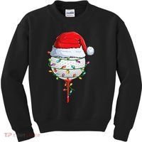 Golfing Christmas Pajama Funny Holiday Santa Hat Kids Sweatshirt thumb 0