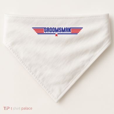 Groomsman Crew Pilot USA-Made Doggie Bandana