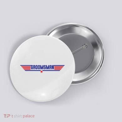 Groomsman Crew Pilot Button