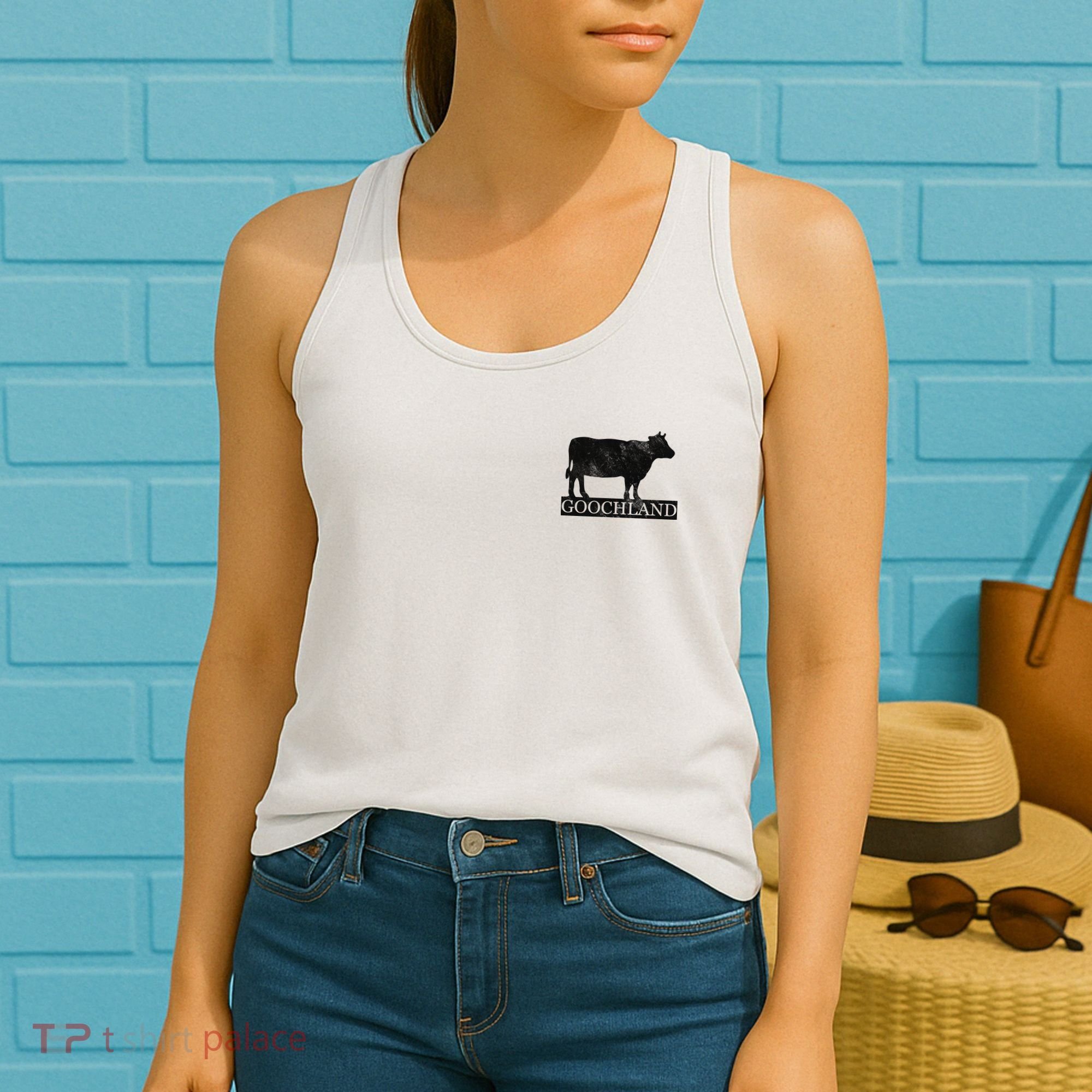 Goochland Cow Pocket Logo Women's Tank Top