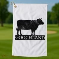 Goochland Cow Pocket Logo Golf Towel thumb 1
