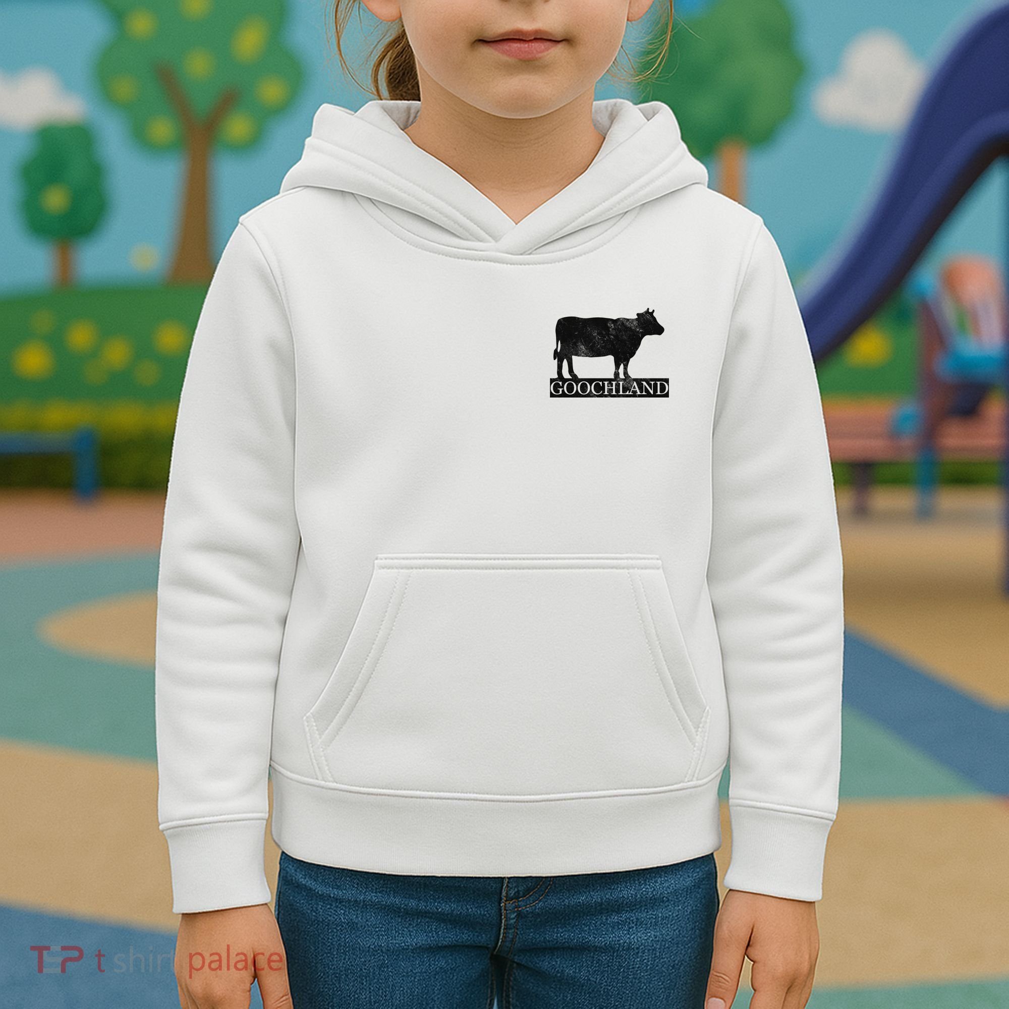 Goochland Cow Pocket Logo Kids Hoodie