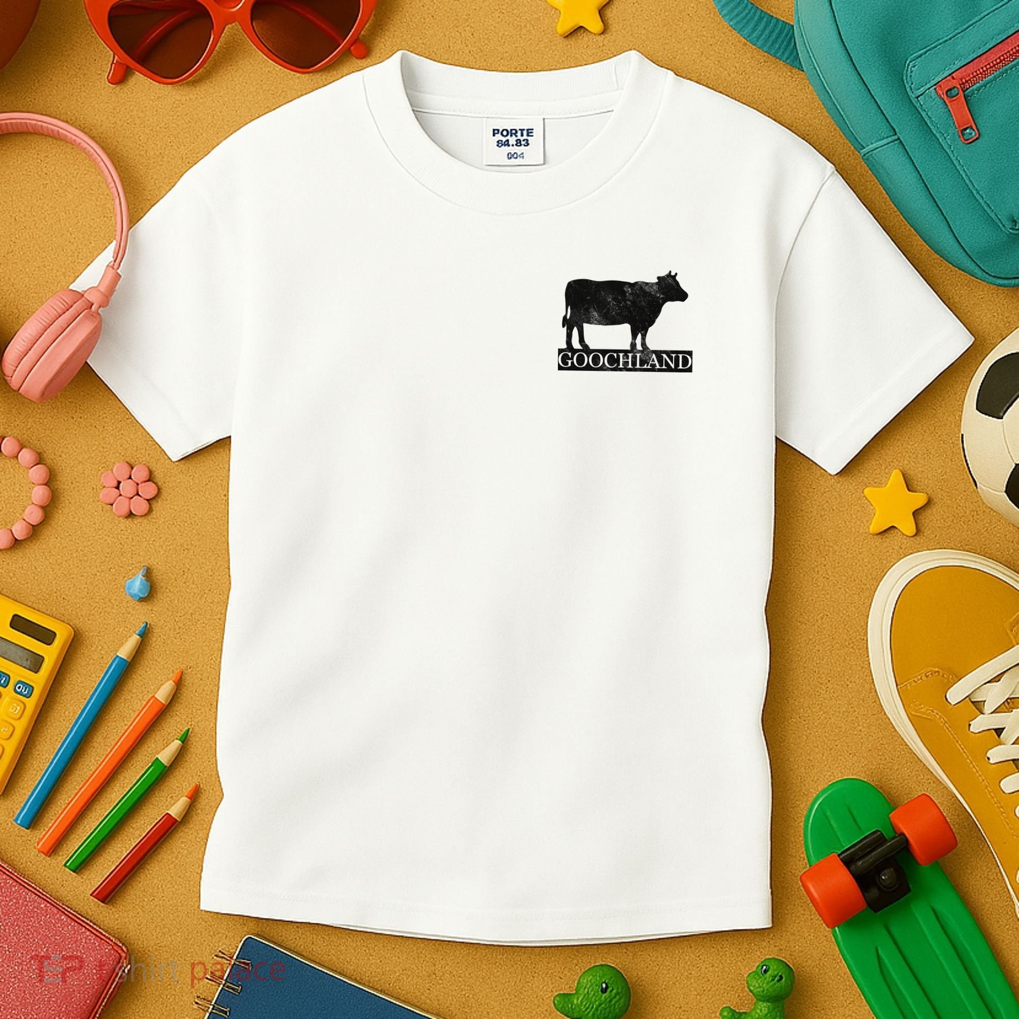 Goochland Cow Pocket Logo Kids T-Shirt
