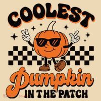 Groovy Coolest Pumpkin In The Patch Halloween For Boy Kids Tote Bag thumb 4