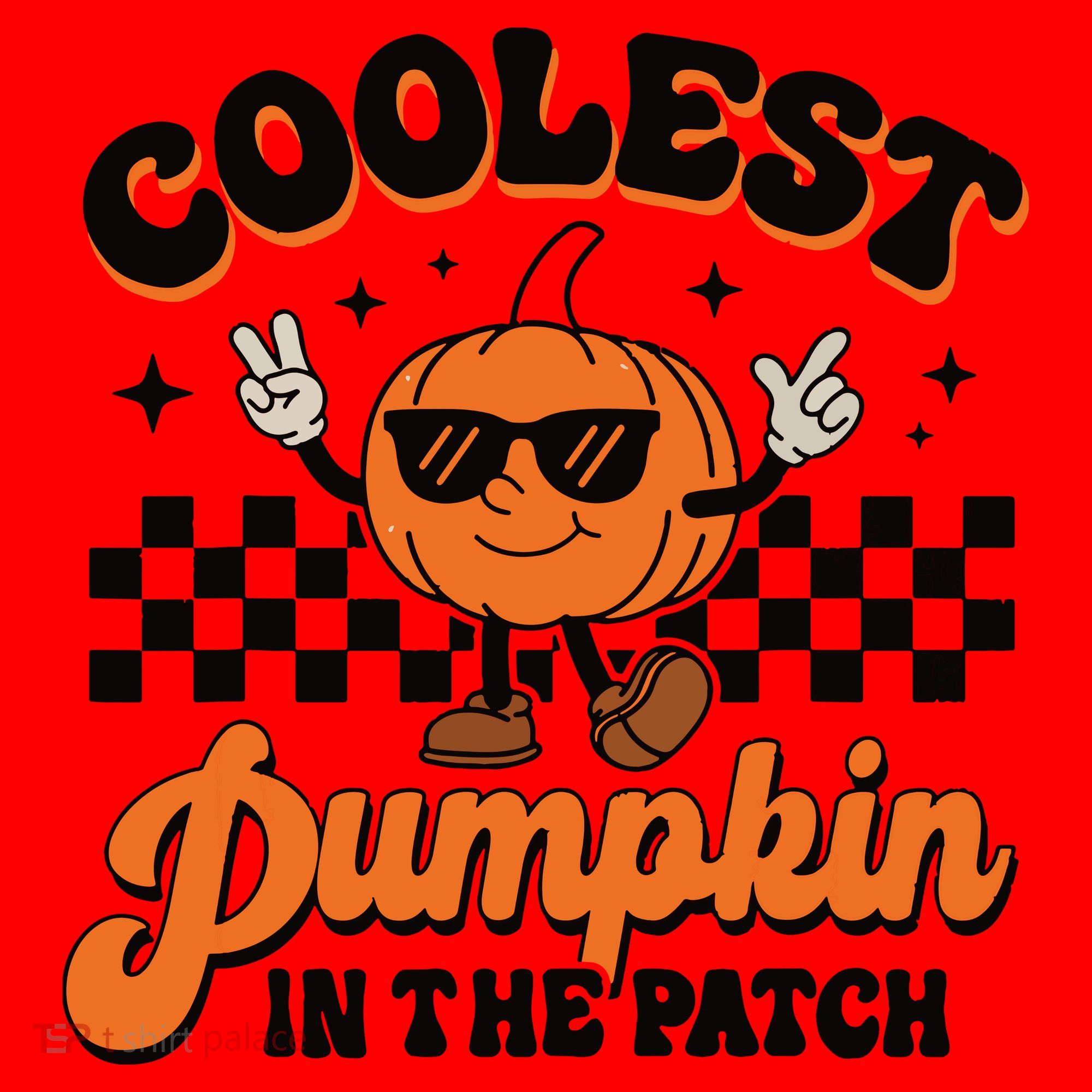 Groovy Coolest Pumpkin In The Patch Halloween For Boy Kids Santa Hat