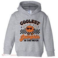 Groovy Coolest Pumpkin In The Patch Halloween For Boy Kids Toddler Hoodie thumb 0