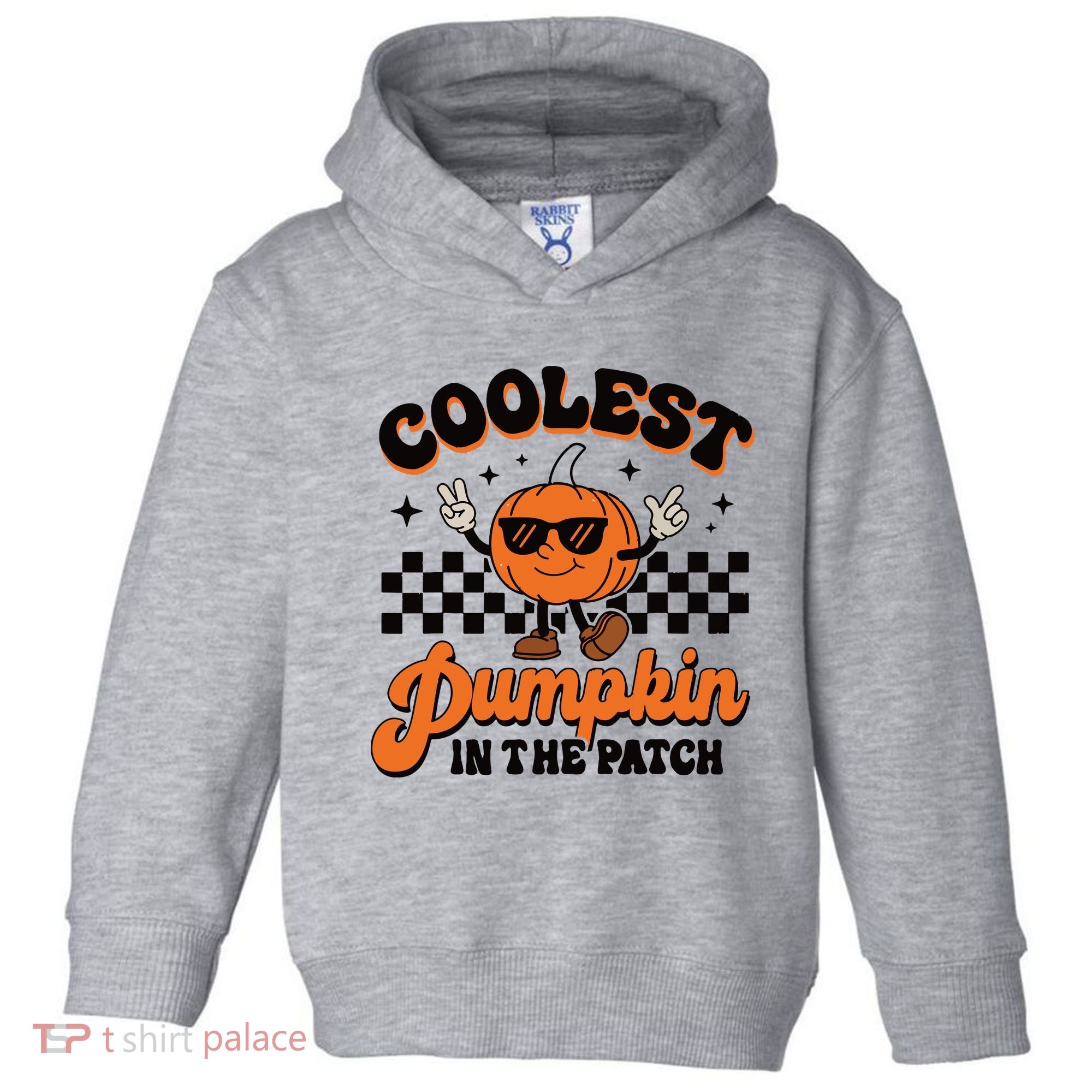Groovy Coolest Pumpkin In The Patch Halloween For Boy Kids Toddler Hoodie