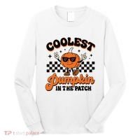 Groovy Coolest Pumpkin In The Patch Halloween For Boy Kids Long Sleeve Shirt thumb 0