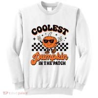 Groovy Coolest Pumpkin In The Patch Halloween For Boy Kids Sweatshirt thumb 0