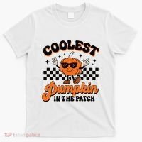 Groovy Coolest Pumpkin In The Patch Halloween For Boy Kids T-Shirt thumb 0