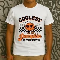 Groovy Coolest Pumpkin In The Patch Halloween For Boy Kids T-Shirt thumb 3