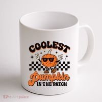 Groovy Coolest Pumpkin In The Patch Halloween For Boy Kids Coffee Mug thumb 1