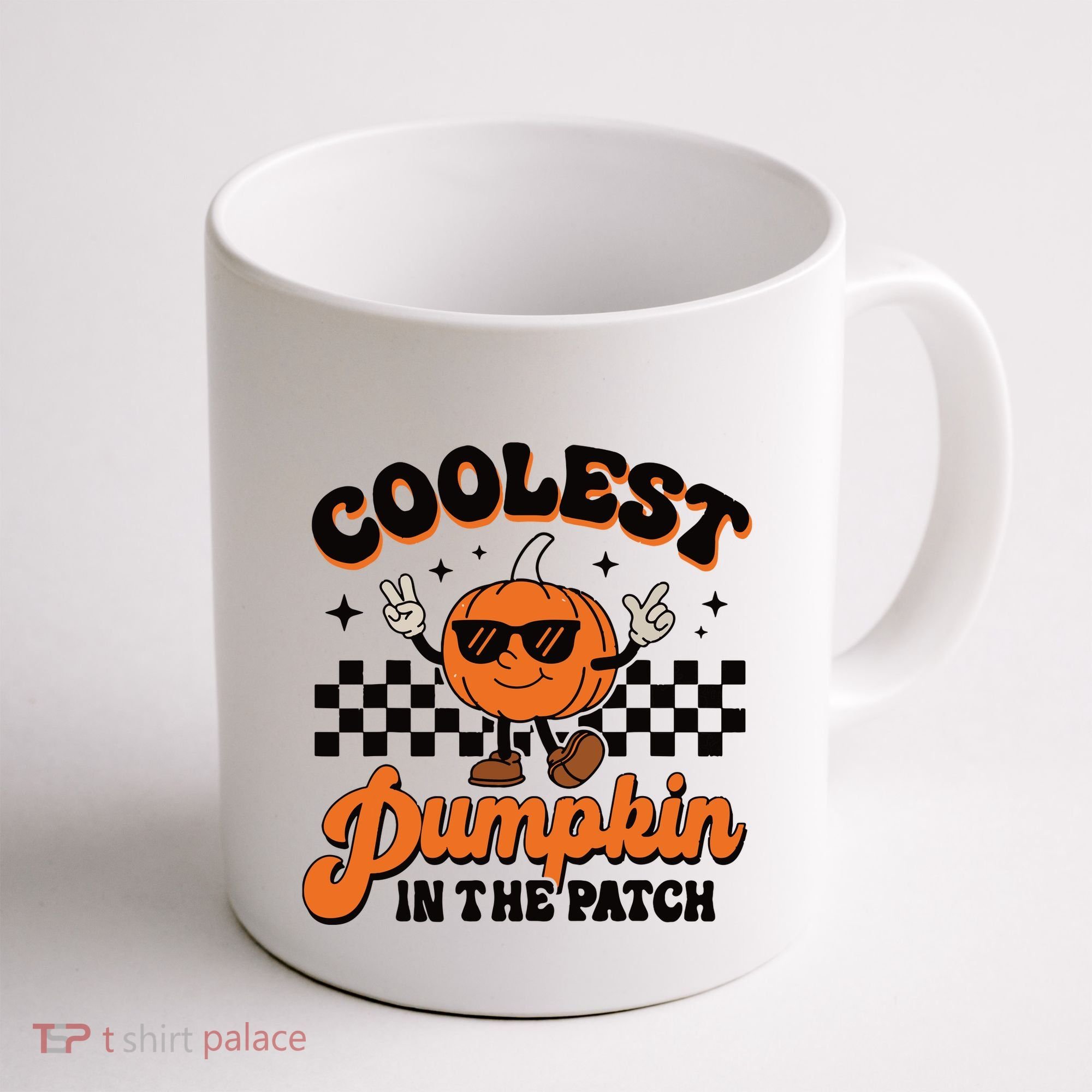 Groovy Coolest Pumpkin In The Patch Halloween For Boy Kids Coffee Mug
