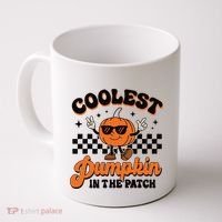 Groovy Coolest Pumpkin In The Patch Halloween For Boy Kids Coffee Mug thumb 0