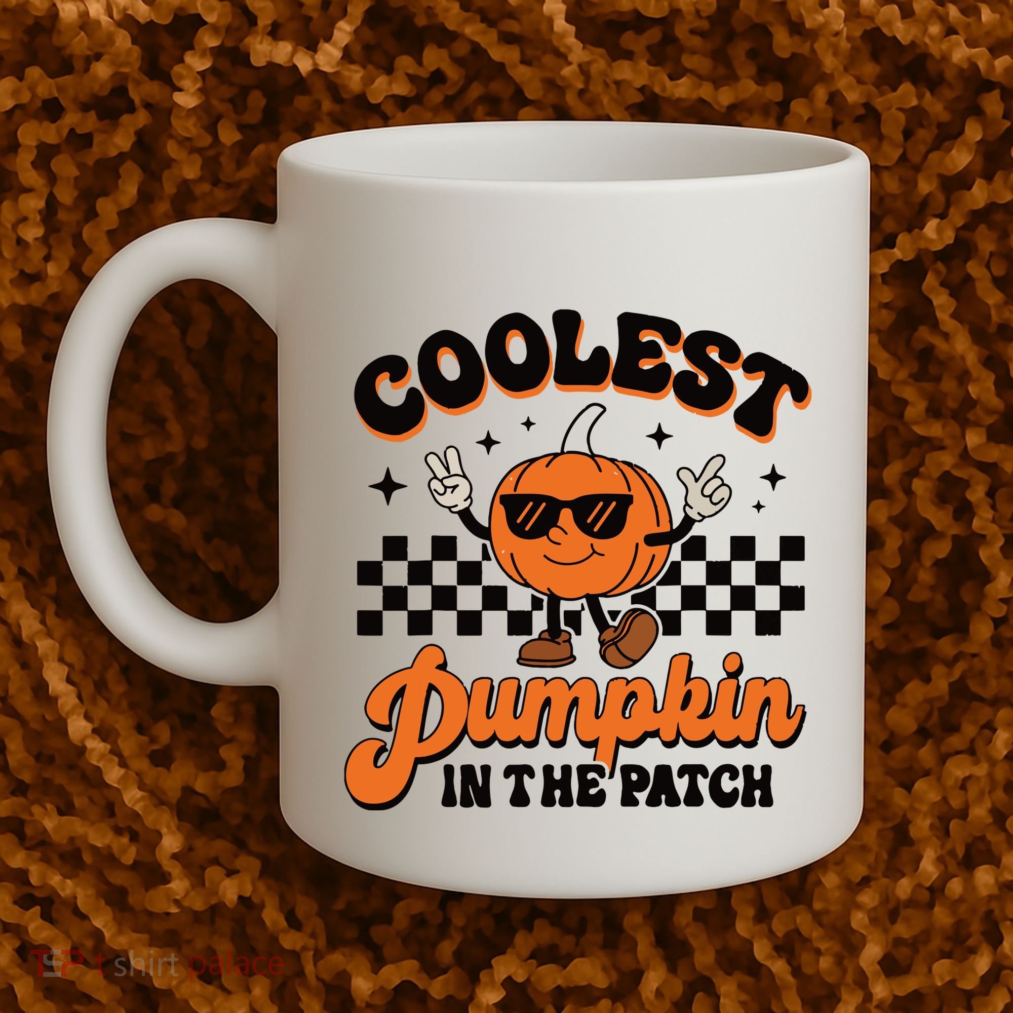 Groovy Coolest Pumpkin In The Patch Halloween For Boy Kids Coffee Mug