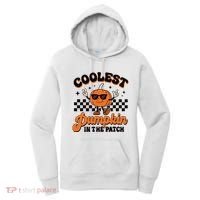 Groovy Coolest Pumpkin In The Patch Halloween For Boy Kids Women's Hoodie thumb 0