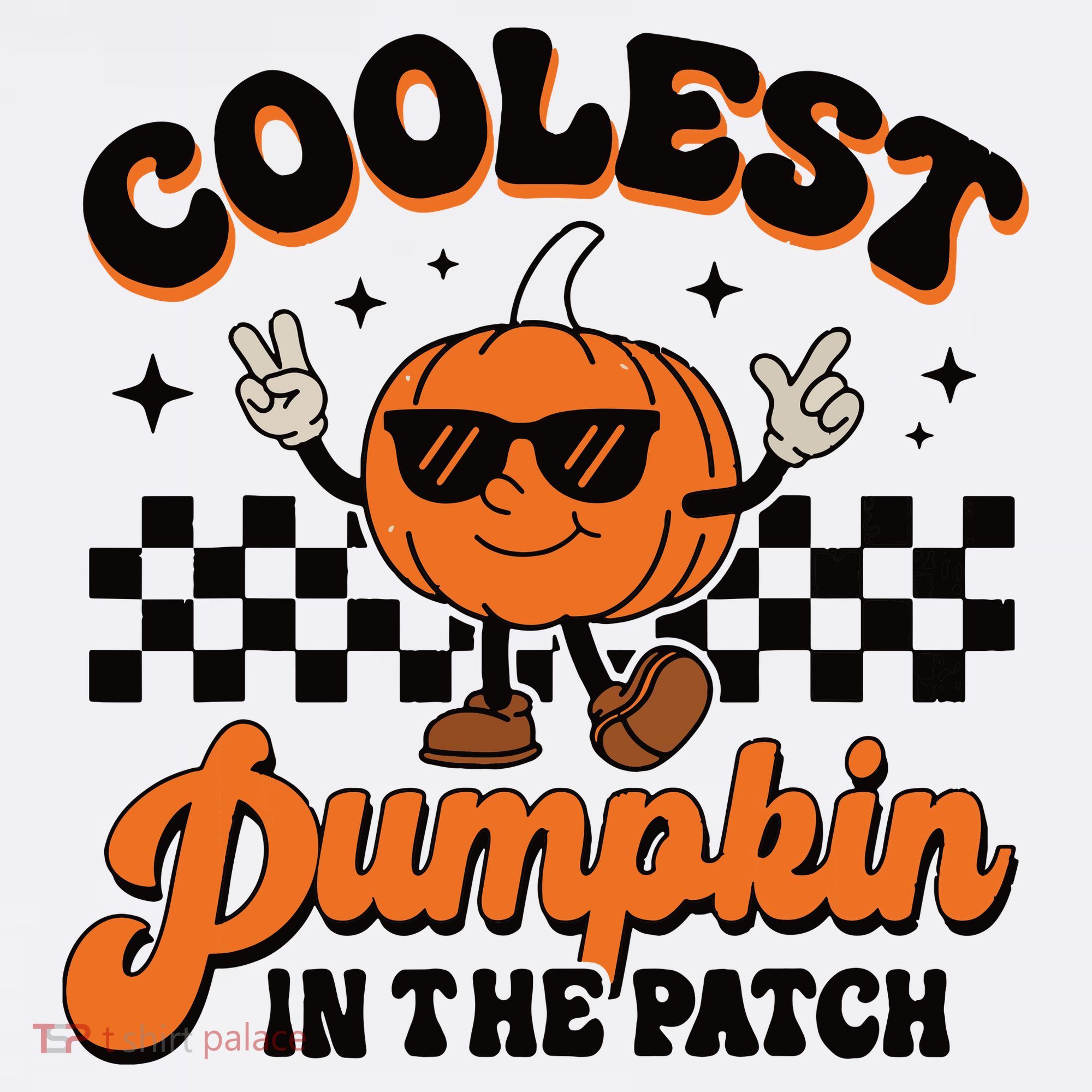 Groovy Coolest Pumpkin In The Patch Halloween For Boy Kids Women's Hoodie
