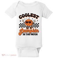 Groovy Coolest Pumpkin In The Patch Halloween For Boy Kids Baby Bodysuit thumb 0