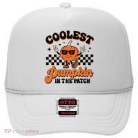 Groovy Coolest Pumpkin In The Patch Halloween For Boy Kids Hat thumb 0