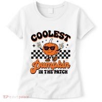 Groovy Coolest Pumpkin In The Patch Halloween For Boy Kids Women's T-Shirt thumb 0