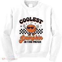 Groovy Coolest Pumpkin In The Patch Halloween For Boy Kids Kids Sweatshirt thumb 0