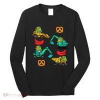 German Construction Pretzel Sausage Oktoberfest Long Sleeve Shirt thumb 0