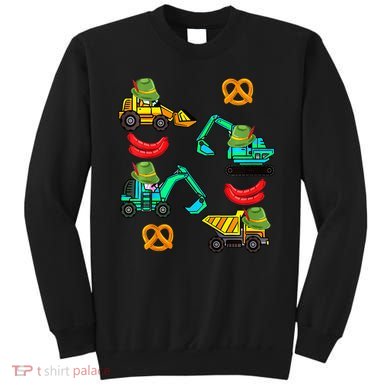 German Construction Pretzel Sausage Oktoberfest Sweatshirt