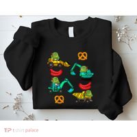 German Construction Pretzel Sausage Oktoberfest Sweatshirt thumb 2