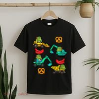 German Construction Pretzel Sausage Oktoberfest T-Shirt thumb 2