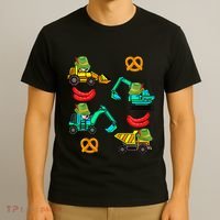 German Construction Pretzel Sausage Oktoberfest T-Shirt thumb 3