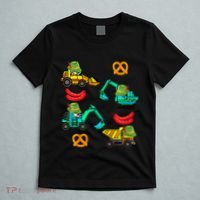 German Construction Pretzel Sausage Oktoberfest T-Shirt thumb 5