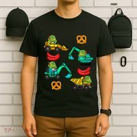 German Construction Pretzel Sausage Oktoberfest T-Shirt thumb 6