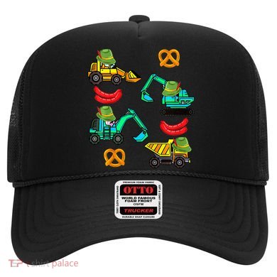 German Construction Pretzel Sausage Oktoberfest Hat