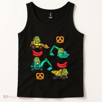German Construction Pretzel Sausage Oktoberfest Tank Top thumb 2