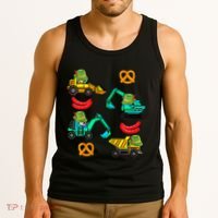 German Construction Pretzel Sausage Oktoberfest Tank Top thumb 3