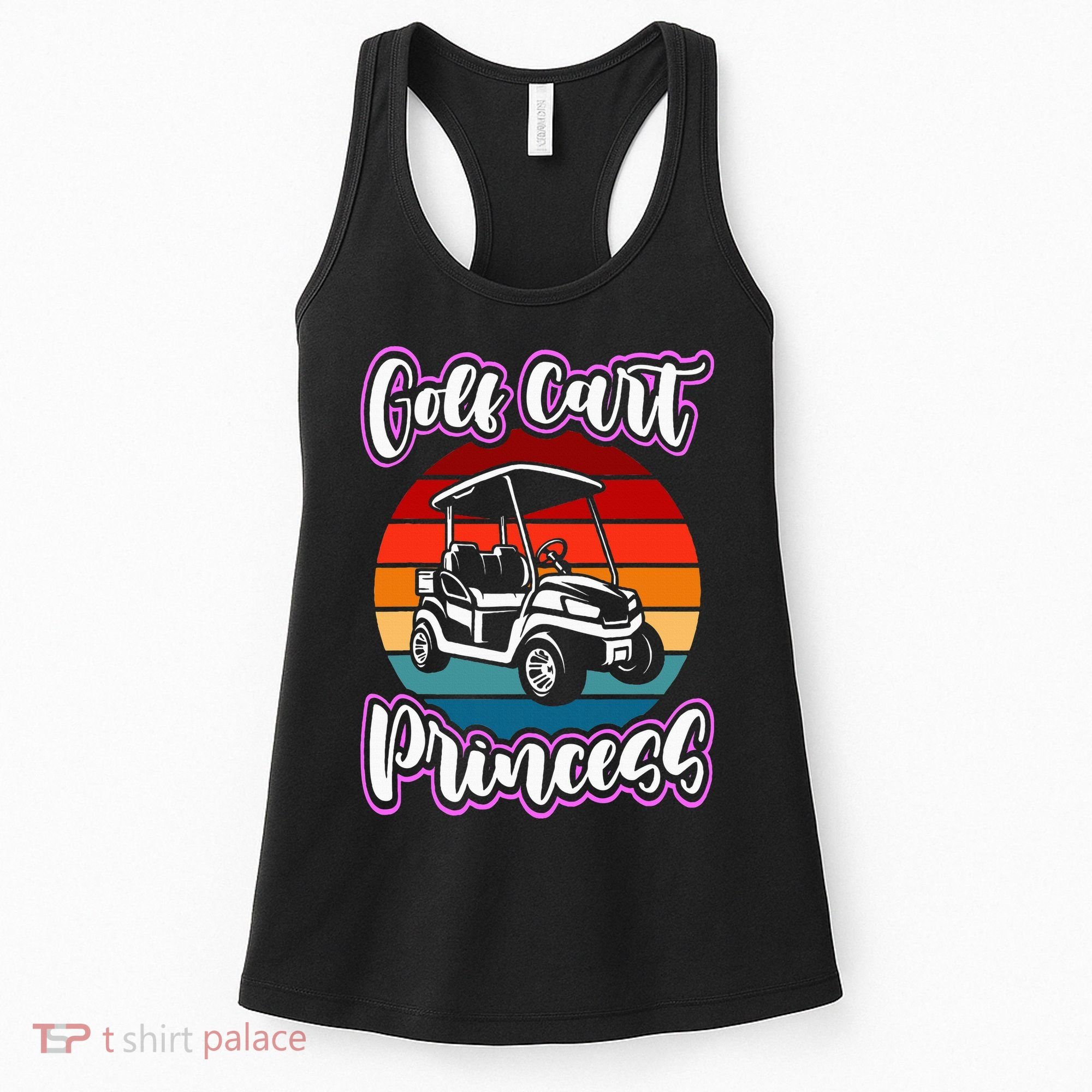 Golf Cart Princess Golfing Girl Golf Sport Lover Golfer Women's Tank Top
