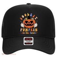 Groovy Coolest Pumpkin In The Patch Ghost Halloween Costume Gift Hat thumb 0