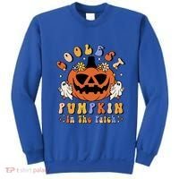 Groovy Coolest Pumpkin In The Patch Ghost Halloween Costume Gift Sweatshirt thumb 0