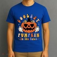 Groovy Coolest Pumpkin In The Patch Ghost Halloween Costume Gift T-Shirt thumb 3