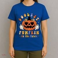 Groovy Coolest Pumpkin In The Patch Ghost Halloween Costume Gift T-Shirt thumb 4