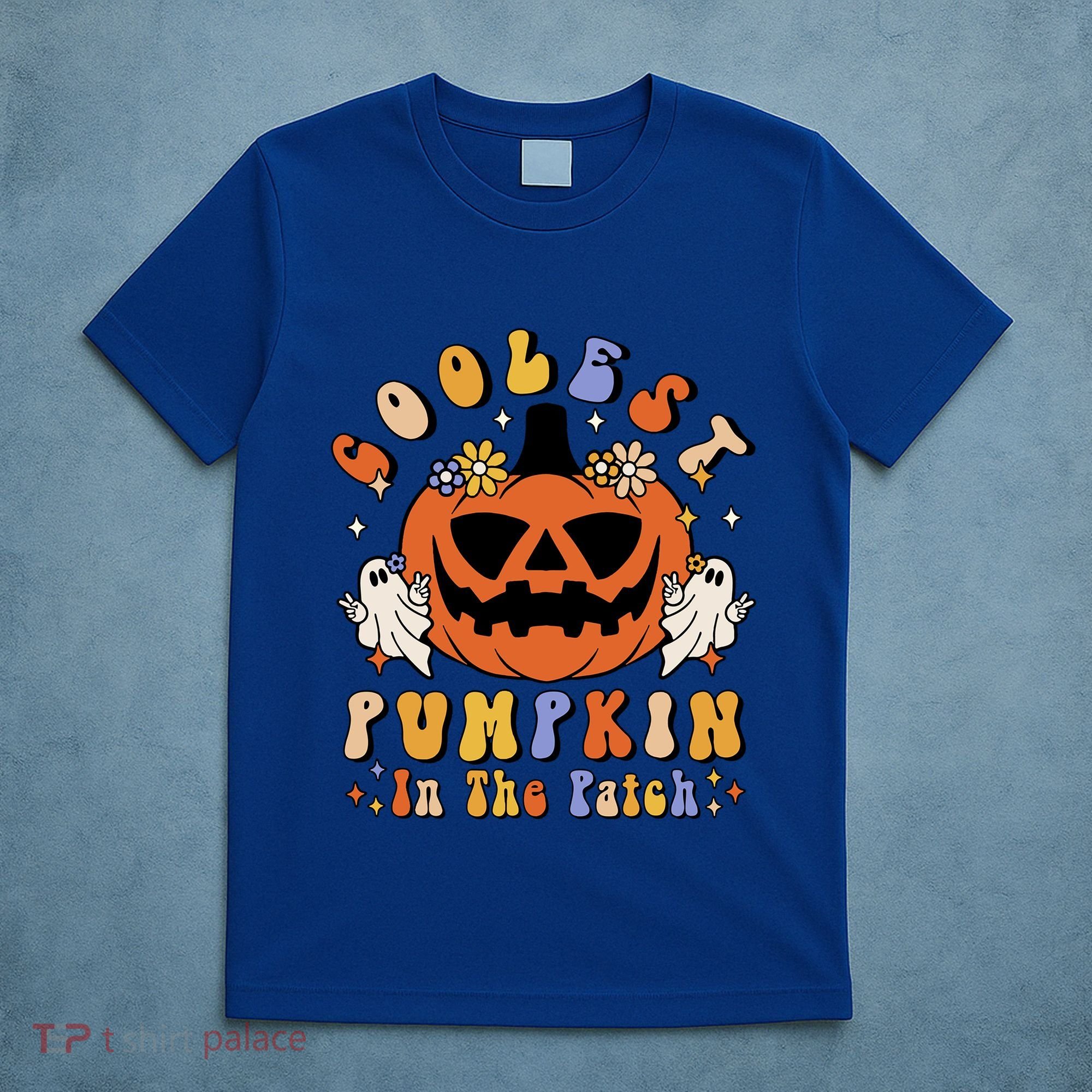 Groovy Coolest Pumpkin In The Patch Ghost Halloween Costume Gift T-Shirt