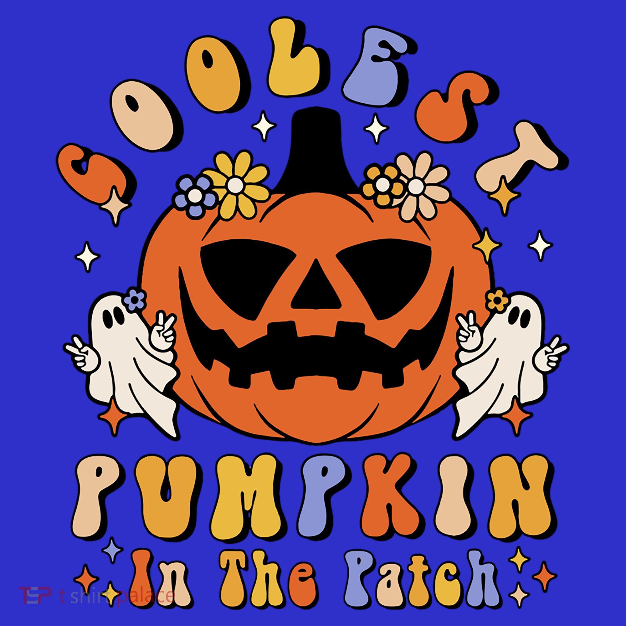 Groovy Coolest Pumpkin In The Patch Ghost Halloween Costume Gift Baby Bodysuit