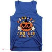 Groovy Coolest Pumpkin In The Patch Ghost Halloween Costume Gift Tank Top thumb 0