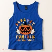 Groovy Coolest Pumpkin In The Patch Ghost Halloween Costume Gift Tank Top thumb 2