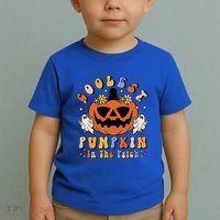 Groovy Coolest Pumpkin In The Patch Ghost Halloween Costume Gift Toddler T-Shirt thumb 2