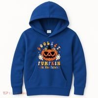 Groovy Coolest Pumpkin In The Patch Ghost Halloween Costume Gift Kids Hoodie thumb 0